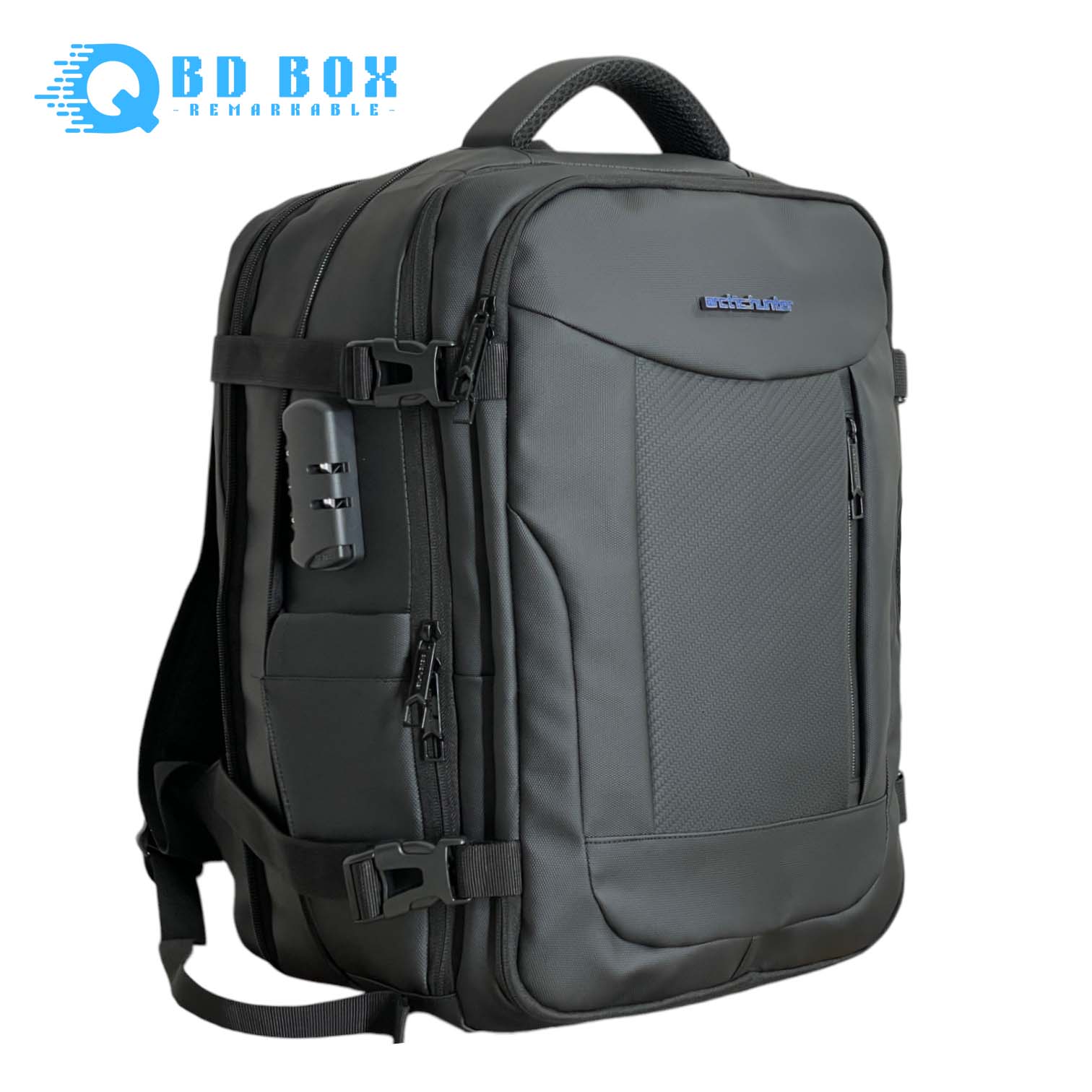 A 25 || Black || Arctic Hunter Double Suitcase Backpack